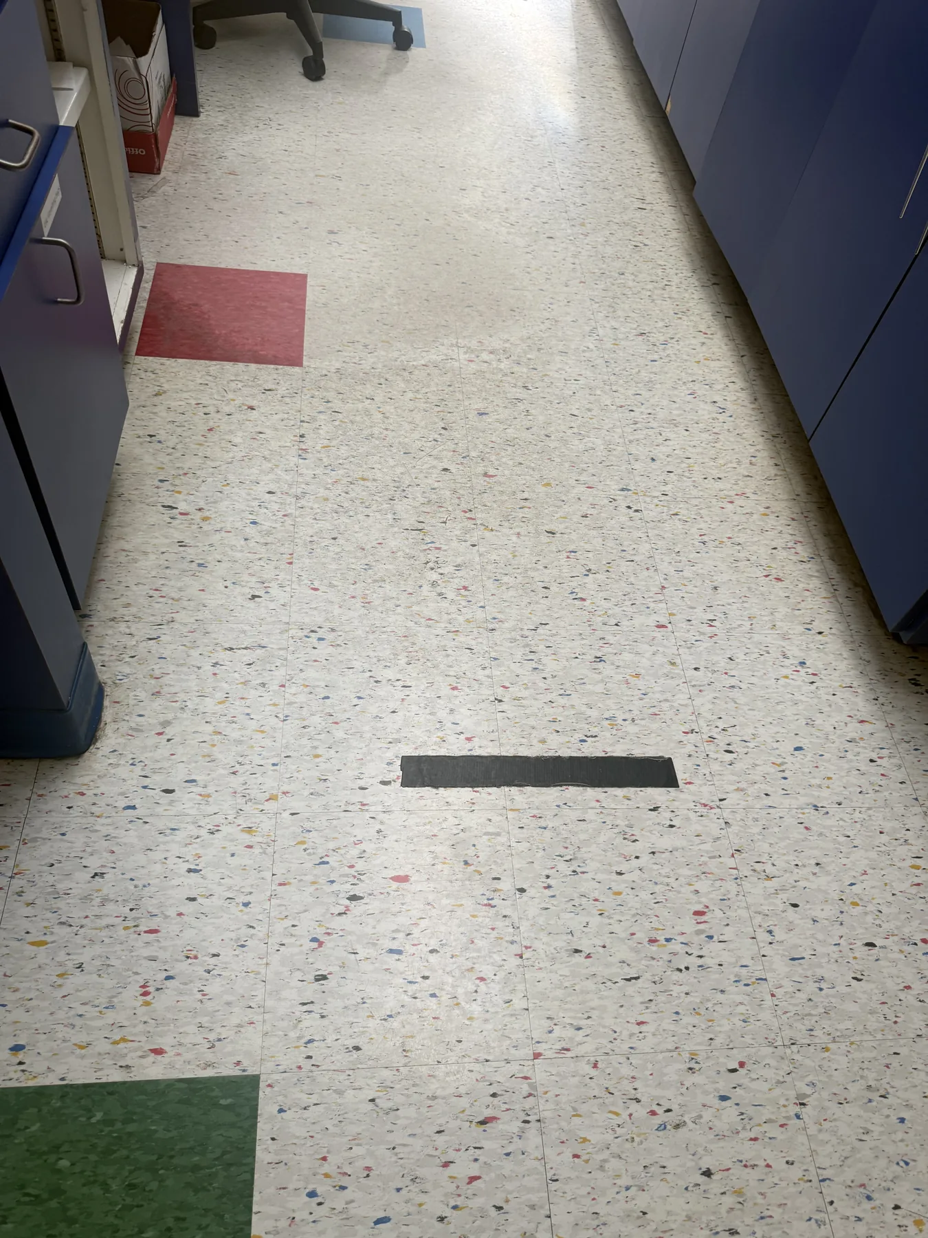 Floor Stripping & Waxing Project 1 Before