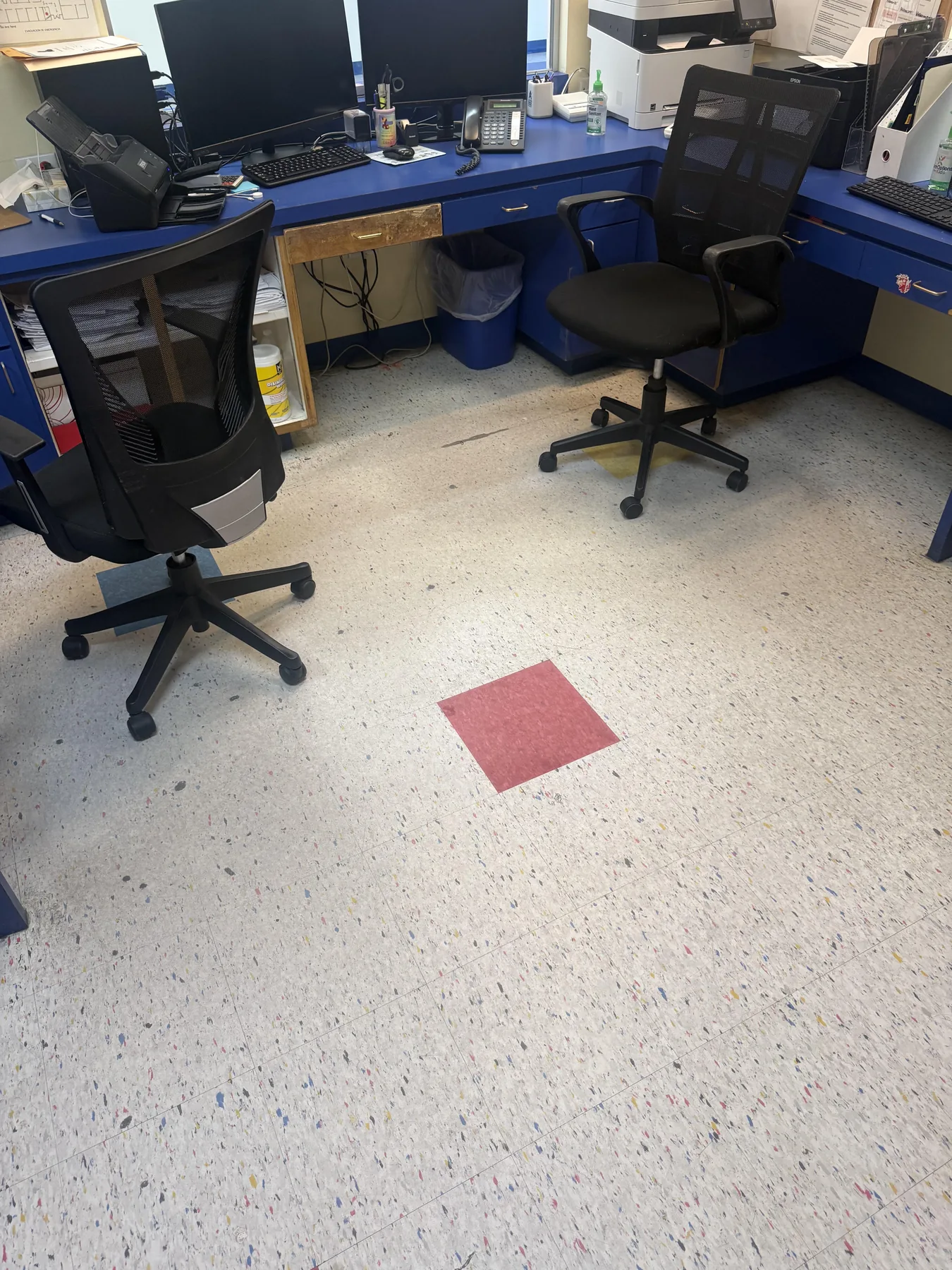 Floor Stripping & Waxing Project 4 Before